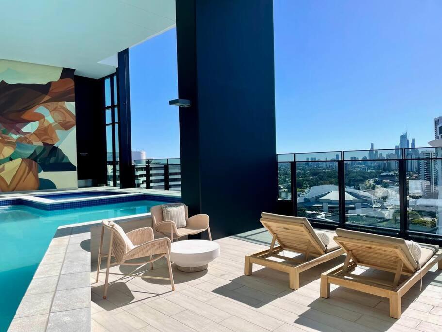 Luxury Stunning Riverview 1 Bedroom Apt 479F Gold Coast Bagian luar foto